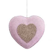COLGANTE CORAZÓN FOAM ROSA 11 X 4 X 11 CM