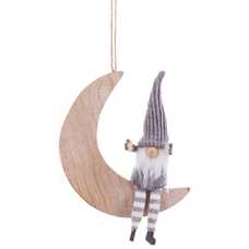 COLGANTE LUNA MADERA 12 X 13 X 0,50 CM