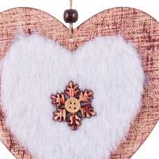 COLGANTE CORAZÓN MDF 12,50 X 12,50 CM