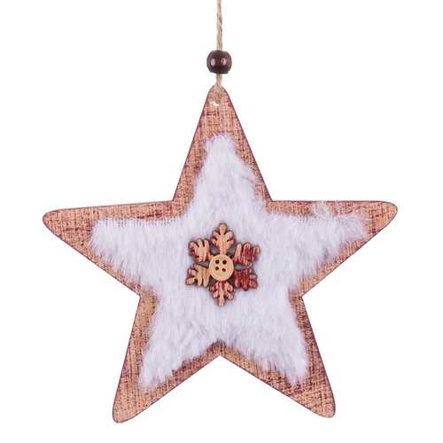 COLGANTE ESTRELLA MDF 13,50 X 13 CM