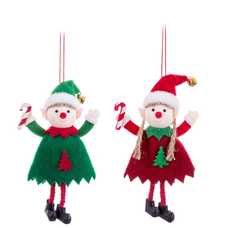 COLGANTE ELFO TEJIDO 2/M 16 CM