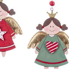 COLGANTE ÁNGEL MADERA 2/M 8 X 0,80 X 11 CM