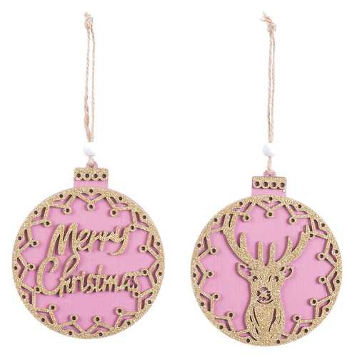 COLGANTE BOLA MADERA 2/M 10 X 1 X 22 CM