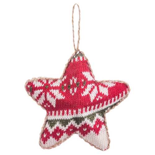 COLGANTE ESTRELLA POLIÉSTER-POLYFOAM 11 X 4 X 11 CM