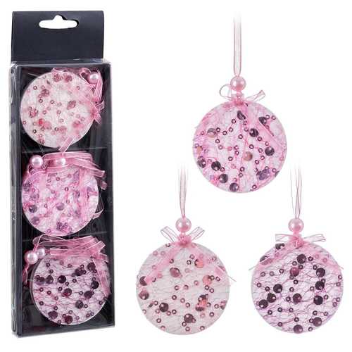 S/3 COLGANTE MADERA ROSA 3/M 5,50 X 0,30 X 6 CM