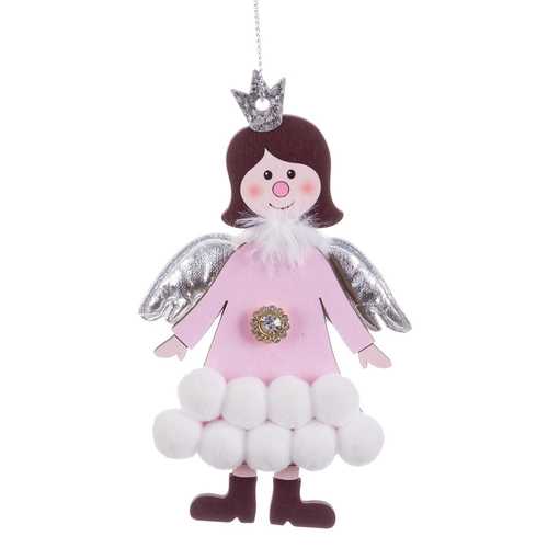 COLGANTE ÁNGEL MADERA 8 X 2 X 13,50 CM