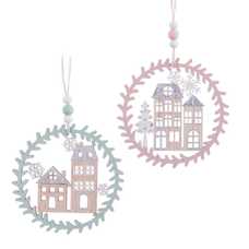 COLGANTE CASAS MADERA 2/M 12 X 0,40 X 23 CM