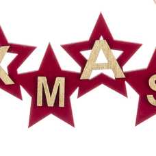 COLGANTE X'MAS MADERA-TERCIOPELO 22 X 12 CM COLGANTE X'MAS MADERA-TERCIOPELO 22 X 12 CM