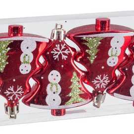 S/4 COLGANTE ÁRBOL ROJO 6,20 X 2,40 X 7,60 CM