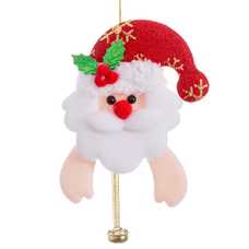 COLGANTE PAPA NOEL Y MUÑECO NIEVE 8 X 16 CM