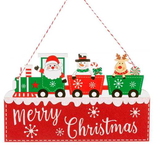 COLGANTE TREN MADERA 28,50 X 0,50 X 17 CM