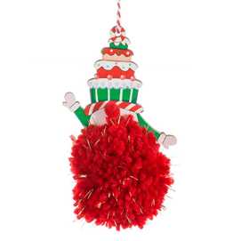 COLGANTE POMPÓM CUPCAKE MADERA 2/M 6,50 X 6,50 X 11 CM