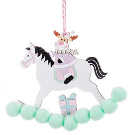 COLGANTE CABALLITO MADERA 3/M 11 X 1,50 X 9 CM