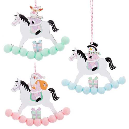 COLGANTE CABALLITO MADERA 3/M 11 X 1,50 X 9 CM