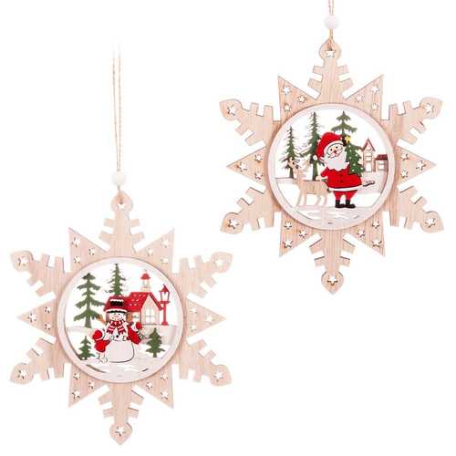 COLGANTE COPO NIEVE MADERA 2/M 15,50 X 0,80 X 18 CM