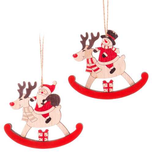 COLGANTE CABALLITO MADERA 2/M 10,40 X 1,40 X 9 CM