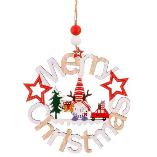 COLGANTE MERRY MADERA 11 X 0,40 X 11 CM