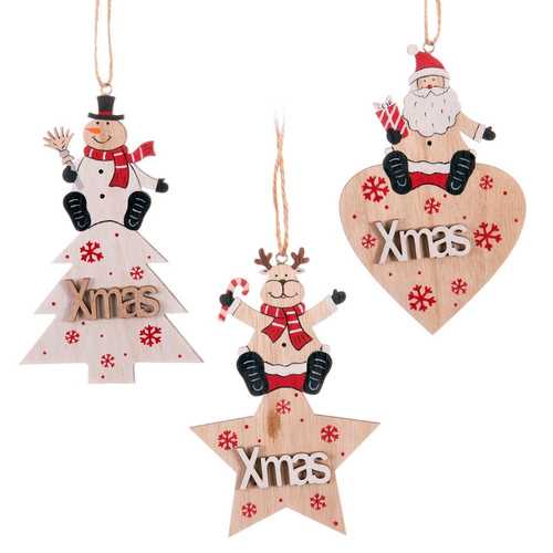 COLGANTE FIGURA MADERA 3/M 9,50 X 0,70 X 15 CM