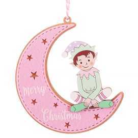 COLGANTE LUNA ELFO MADERA 2/M 9 X 0,70 X 11 CM