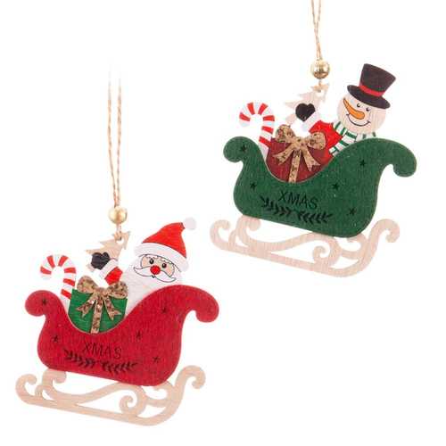 COLGANTE TRINEO MADERA 2/M 9 X 0,50 X 10 CM