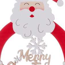 COLGANTE PAPA NOEL MADERA 9 X 0,50 X 13 CM