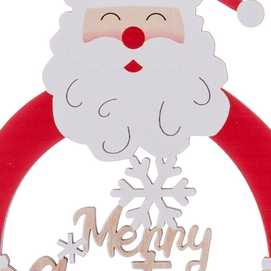 COLGANTE PAPA NOEL MADERA 9 X 0,50 X 13 CM