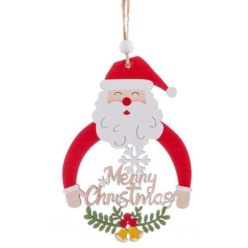 COLGANTE PAPA NOEL MADERA 9 X 0,50 X 13 CM