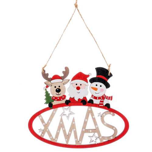 COLGANTE X'MAS MADERA 16 X 13 X 0,50 CM