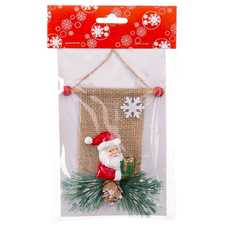 COLGANTE PAPA NOEL RESINA 9,10 X 1,50 X 11,50 CM