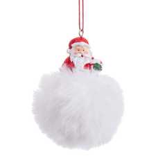 COLGANTE PAPA NOEL BORLA RESINA 2/M 6 X 6 X 7,60 CM