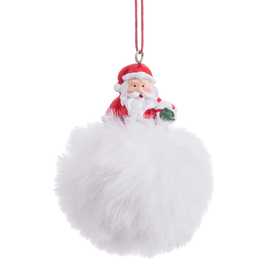 COLGANTE PAPA NOEL BORLA RESINA 2/M 6 X 6 X 7,60 CM