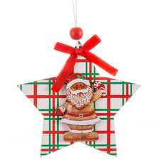 COLGANTE ESTRELLA CUADROS MADERA 3/M 10,50 X 0,50 X 10,50 CM