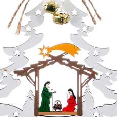 COLGANTE ÁRBOL NACIMIENTO MADERA 14 X 0,50 X 15 CM