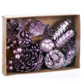 S/16 PIÑAS PLÁSTICO MALVA