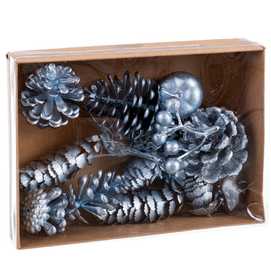 S/16 PIÑAS PLÁSTICO AZUL