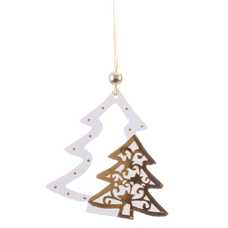 COLGANTE ÁRBOL MADERA 3/C 12 X 24 CM