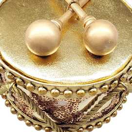 COLGANTE TAMBOR POLIÉSTER-FOAM ORO 10 X 10 X 7 CM