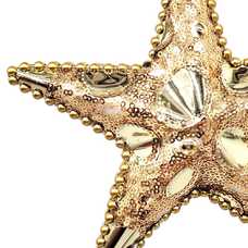 COLGANTE ESTRELLA POLIÉSTER-FOAM ORO 16 X 5 X 16 CM