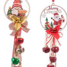 COLGANTE PAPA NOEL 5 CASCABELES 2/M 10 X 3 X 39 CM