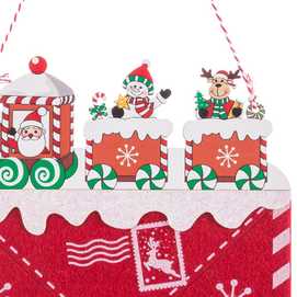 COLGANTE CARTA TREN MADERA 18,70 X 17,70 CM