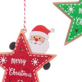 COLGANTE ESTRELLA MADERA 3/M 10,20 X 0,70 X 10,50 CM