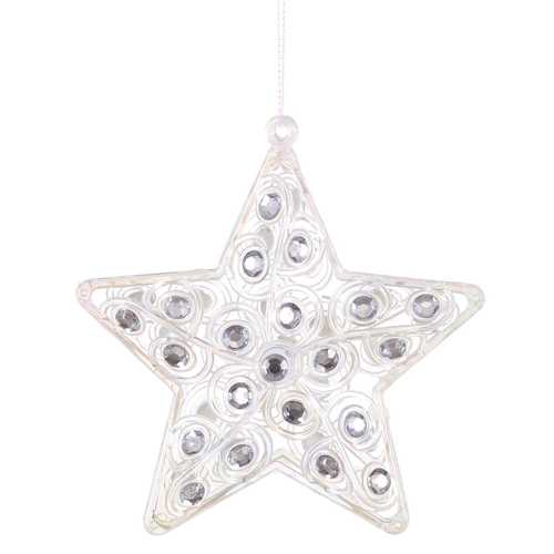 COLGANTE ESTRELLA PERLAS PS 11,60 X 3,30 X 11,60 CM