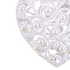 COLGANTE CORAZÓN PERLAS PS 9,90 X 4,60 X 10,20 CM