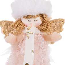 COLGANTE ÁNGEL CORAZÓN TEJIDO 10 X 4 X 20 CM