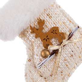 COLGANTE CALCETÍN TEJIDO 9 X 3 X 10 CM