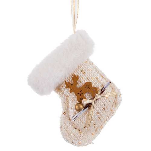 COLGANTE CALCETÍN TEJIDO 9 X 3 X 10 CM