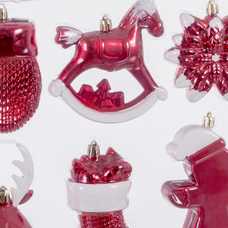 S/6 FIGURAS PLÁSTICO ROJO S/6 FIGURAS PLÁSTICO ROJO