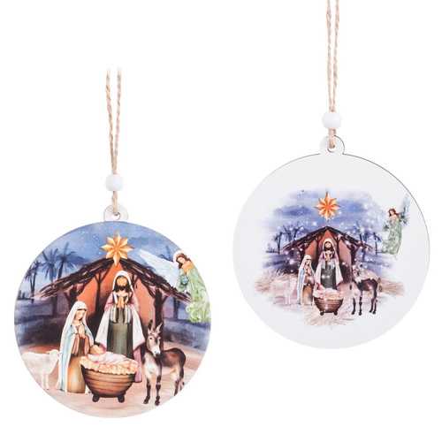 COLGANTE NACIMIENTO MADERA 2/M 10 X 1 X 11 CM