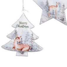 COLGANTE CIERVO METAL 3/M 8,50 X 10 CM