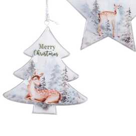 COLGANTE CIERVO METAL 3/M 8,50 X 10 CM